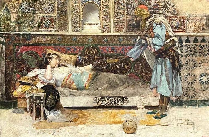 Antoni Fabrés — Le Cadeau du sultan, c. 1885-1886