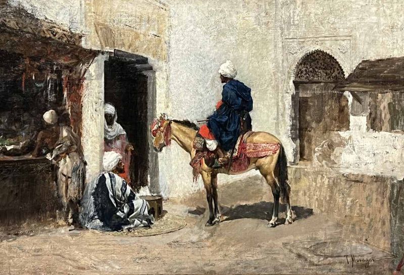 Tomàs Moragas — Esquisse pour 'Café arabe', c. 1891