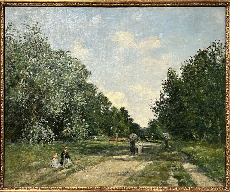 Louis-Eugène Boudin — Le Parc Cordier à Trouville, c. 1880-1885