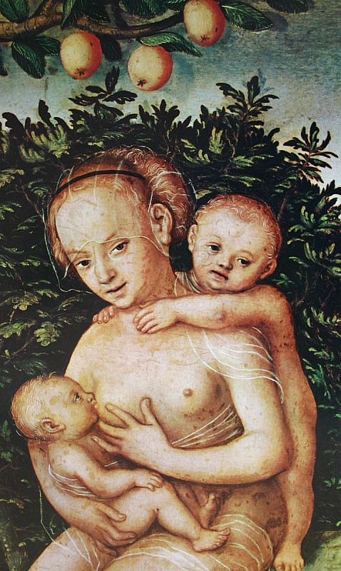 Lucas Cranach — Femme et deux enfants