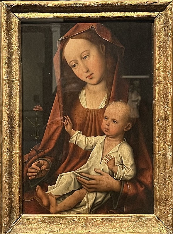 Rogier van der Weyden — La Vierge à l'œillet, vers 1480