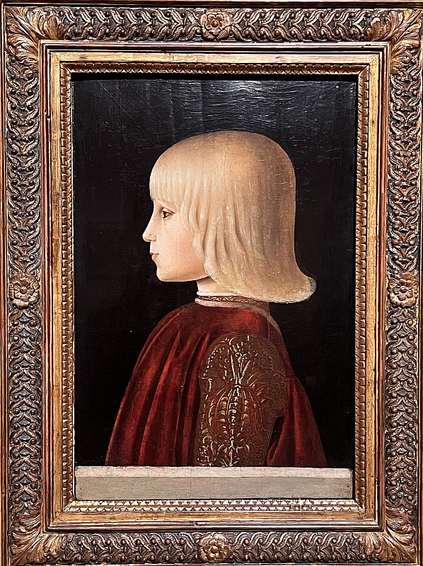 Piero della Francesca — Portrait d'un enfant. Guidobaldo de Montefeltro (?), vers 1483