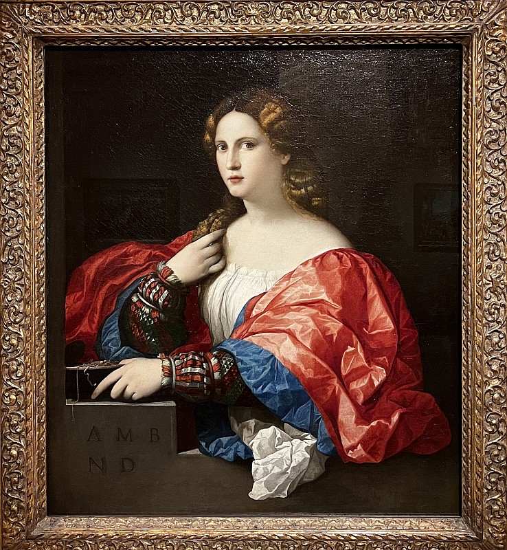 Palma le Vieux — Portrait d'une jeune femme dite « La Bella », vers 1518-1520