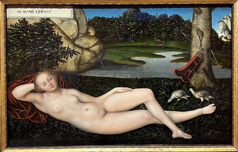 Lucas Cranach l'Ancien — La Nymphe à la fontaine, vers 1530-1534