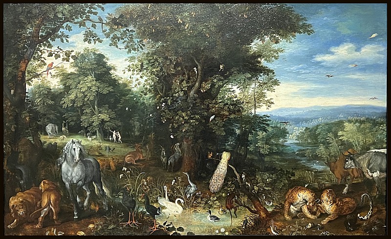Jan Brueghel l'Ancien — Le Jardin d'Éden, vers 1610-1612