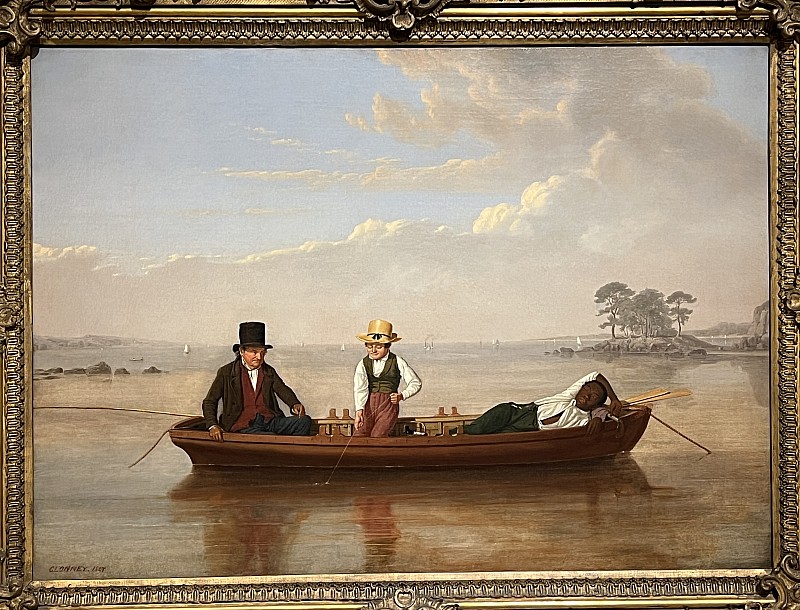 James Goodwyn Clonney — Partie de pêche dans le détroit de Long Island au large de New Rochelle, 1847