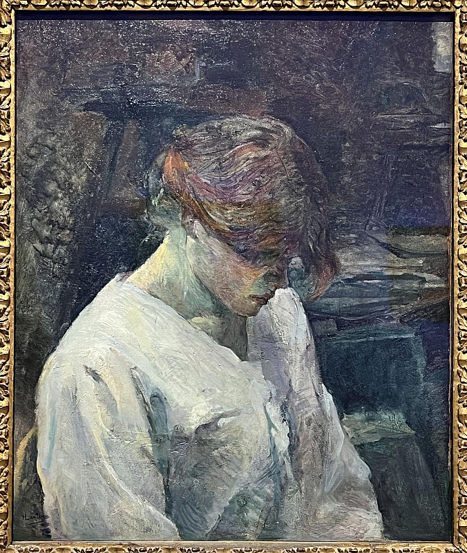 Henri de Toulouse-Lautrec — La Rousse en blouse blanche, 1889
