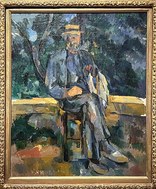 Paul Cézanne — Homme assis, 1905-1906