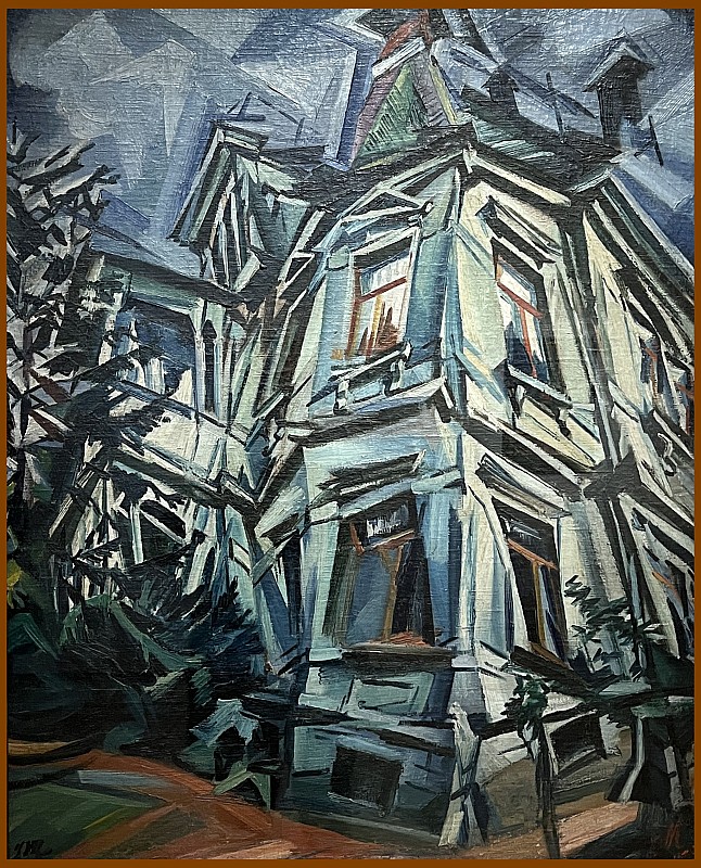Ludwig Meidner — La Maison d'angle (Villa Kochmann à Dresde), 1913