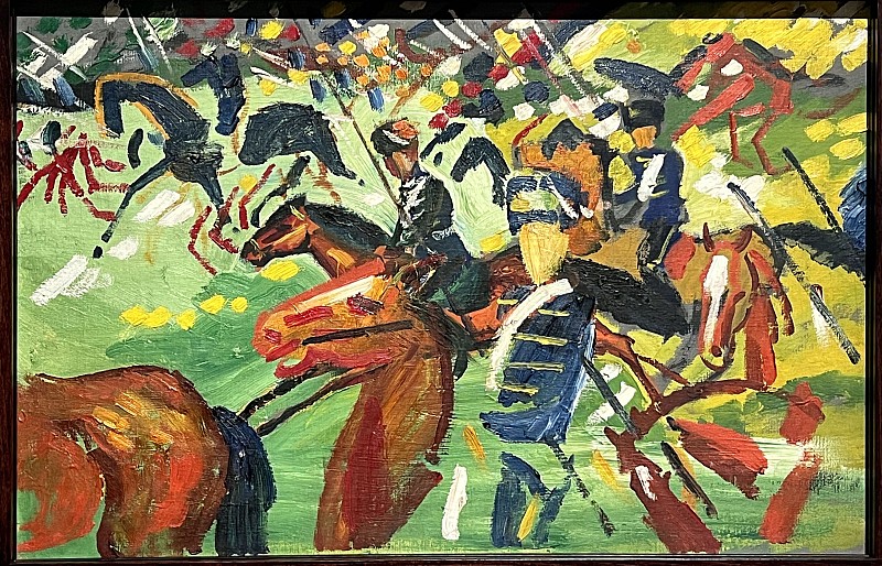 August Macke — Hussards au galop, 1913