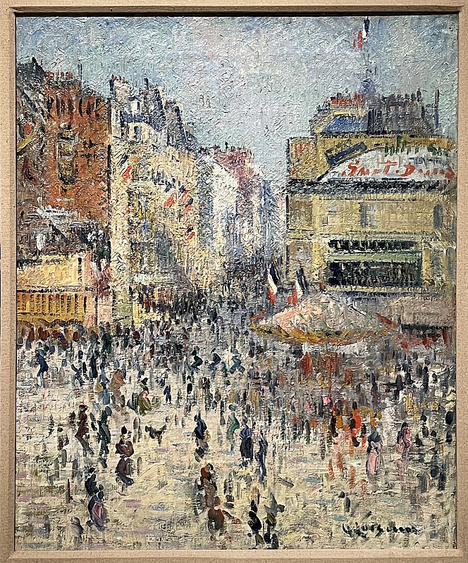 Gustave Loiseau — Rue Clignancourt, Paris, le 14 juillet, vers 1925
