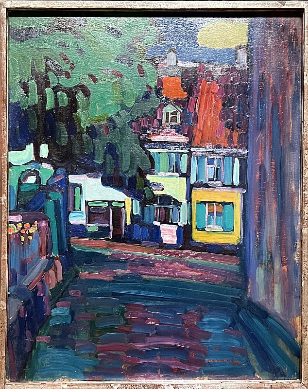 Wassily Kandinsky — Murnau, maisons sur l'Obermarkt, 1908