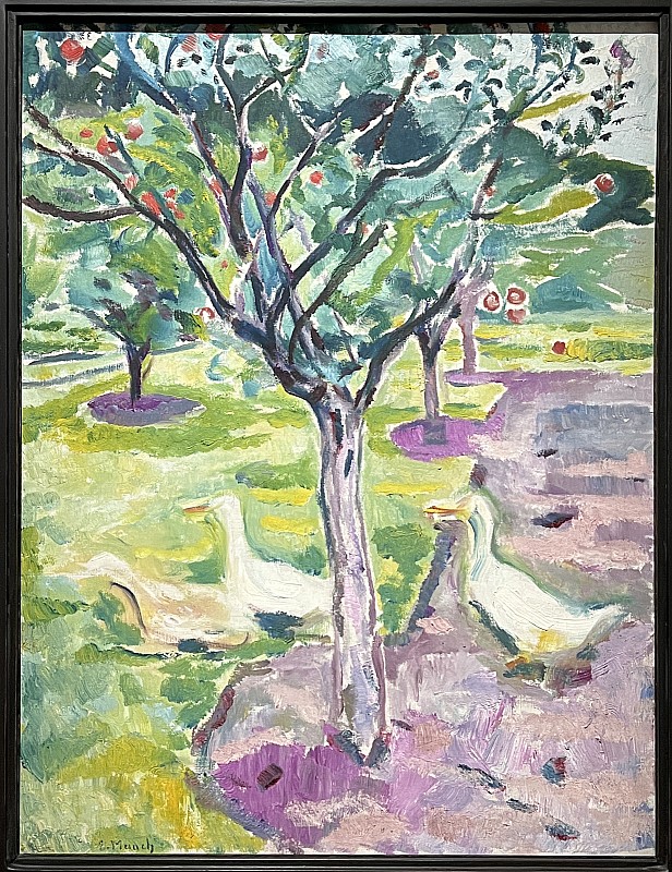 Edvard Munch — Oies dans un verger, vers 1911