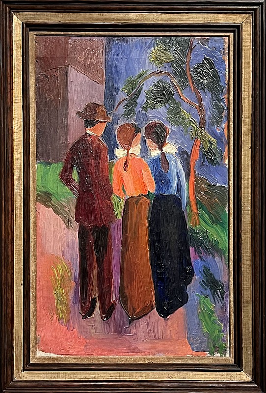 August Macke — Promenade à trois, 1914