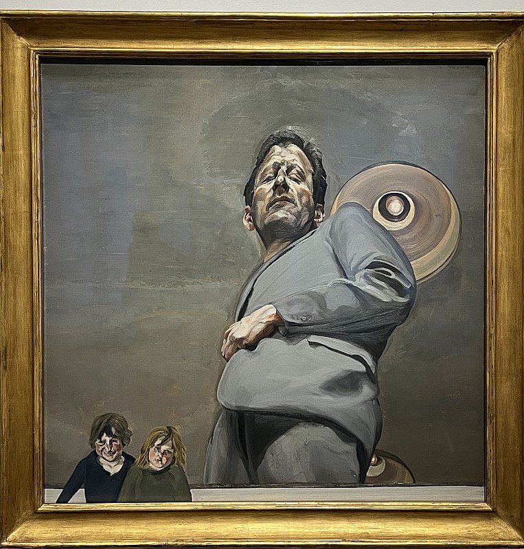 Lucian Freud — Reflet avec deux enfants (Autoportrait), 1965