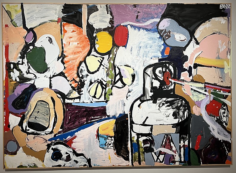 Eddie Martinez — Sans titre (Raid painting), 2022