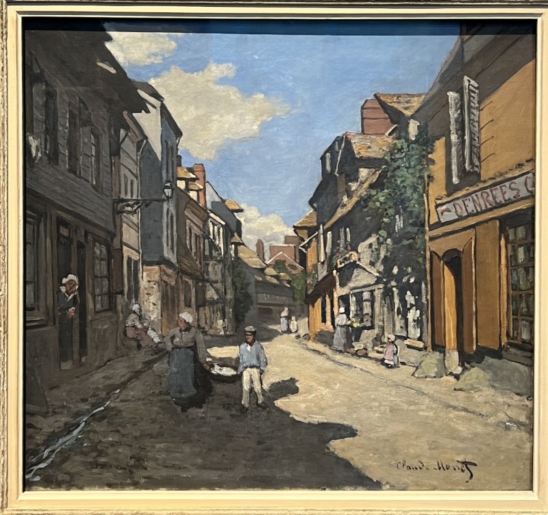 Monet — La Rue de la Bavolle à Honfleur, 1864