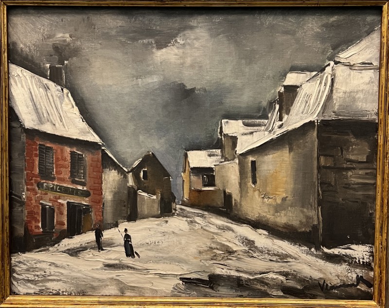 Vlaminck — Village sous la neige, 1920