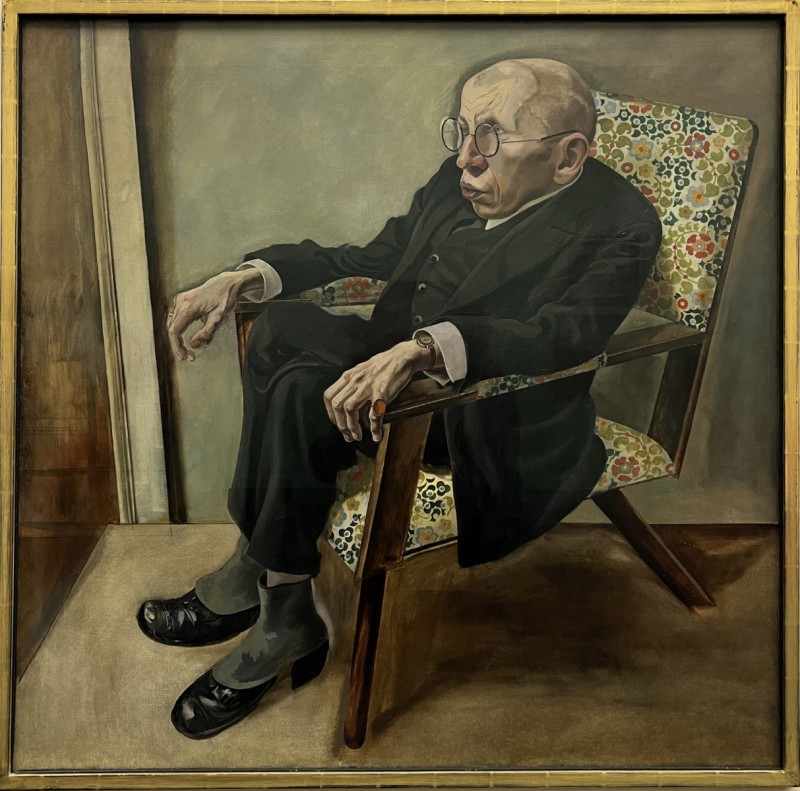 George Grosz — Portrait de l'écrivain Max Hermann Neisse, 1925