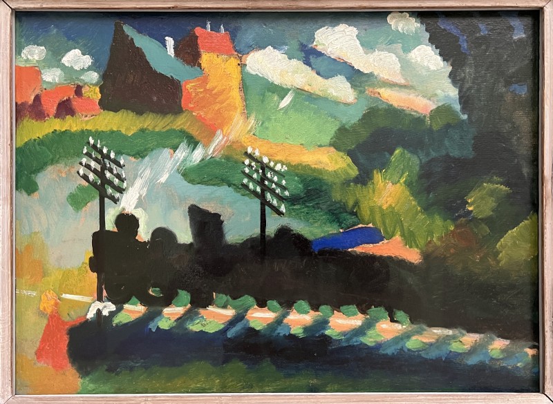 Kandinsky — Railroad at Murnau, 1909