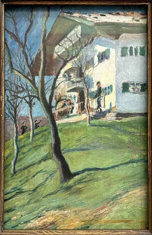 August Macke — Notre petite maison à Tegernsee, 1910