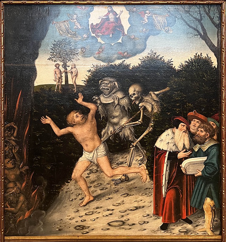 Lucas Cranach — Allégorie de la Loi et de la Grâce, 1529