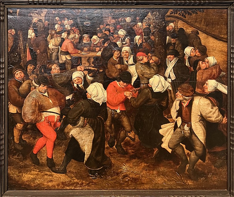 Brueghel — Mariage de paysans en plein air, 1590