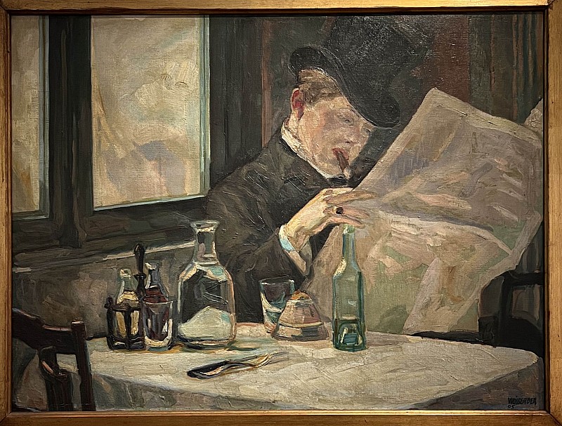Albert Weisgerber — Lecteur de journal, 1905