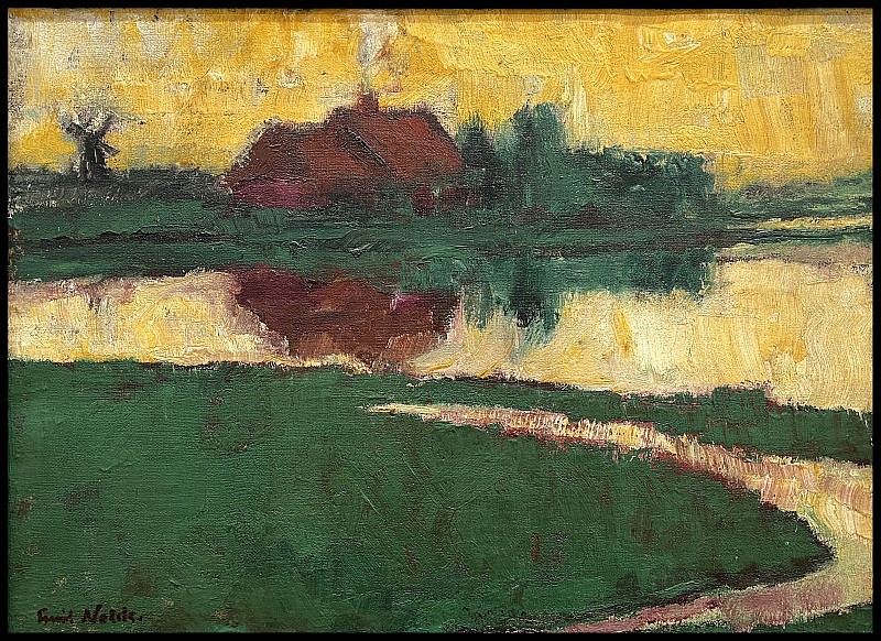 Nolde — Paysage avec ferme, 1922