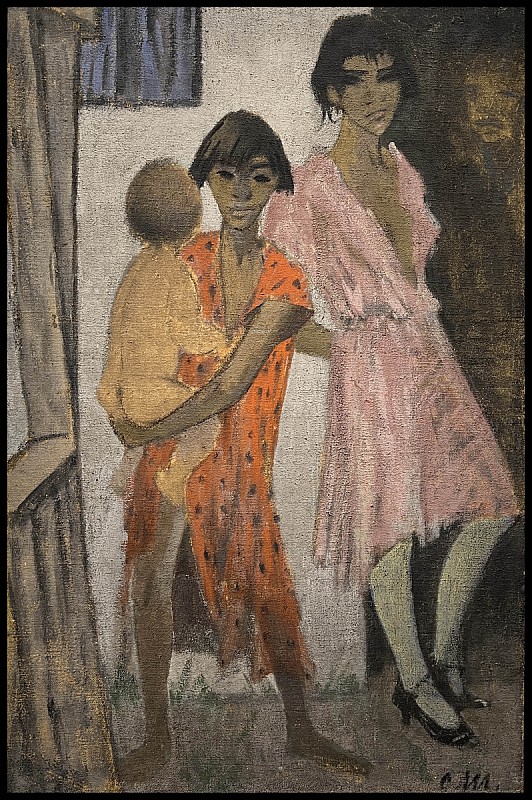 Otto Mueller — Enfants gitans debout, 1928